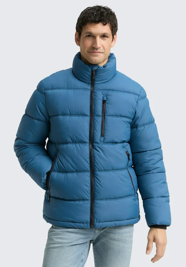 PUFFER AUS WASSERABWEISENDEM - Winter jacket - real teal blue