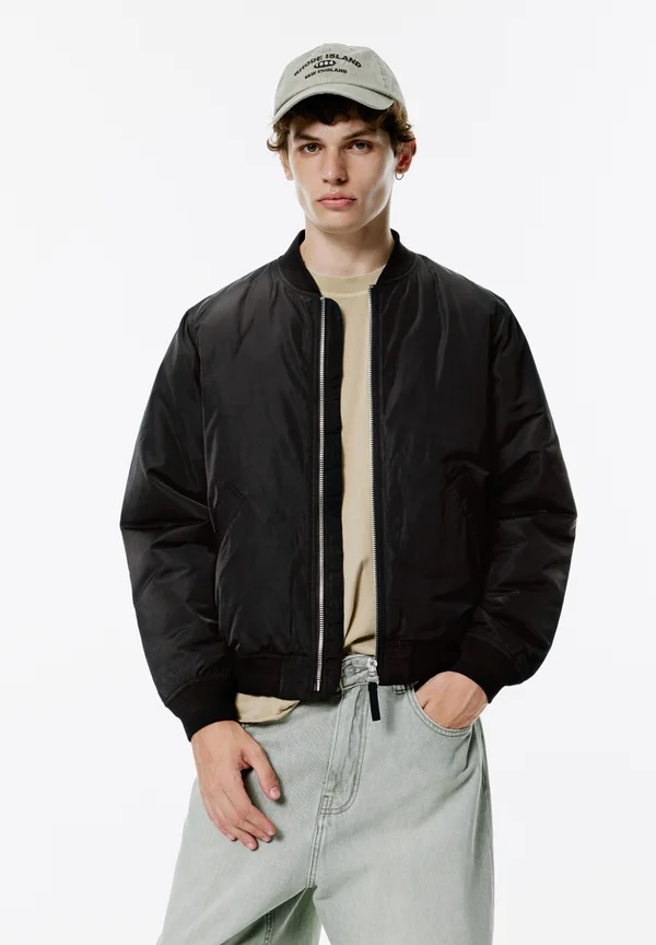 PUFFER  - Bomber Jacket - black