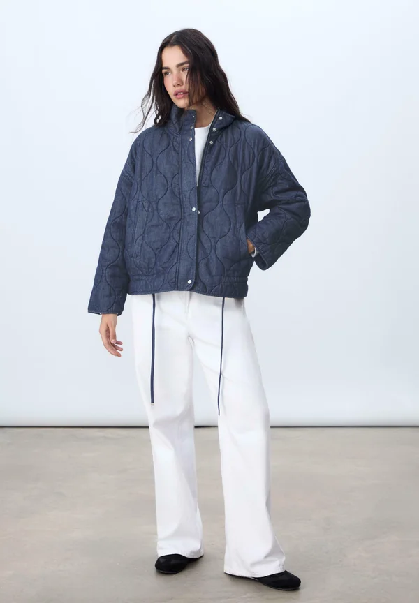 PUFFER - Denim jacket - dark blue