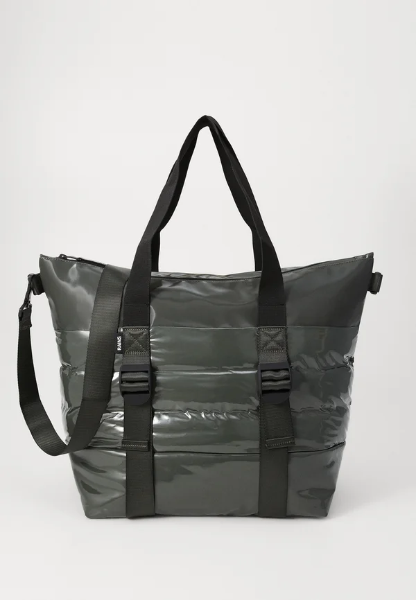 PUFFER MIX TOTE BAG MINI W3 UNISEX - Tote bag - swamp