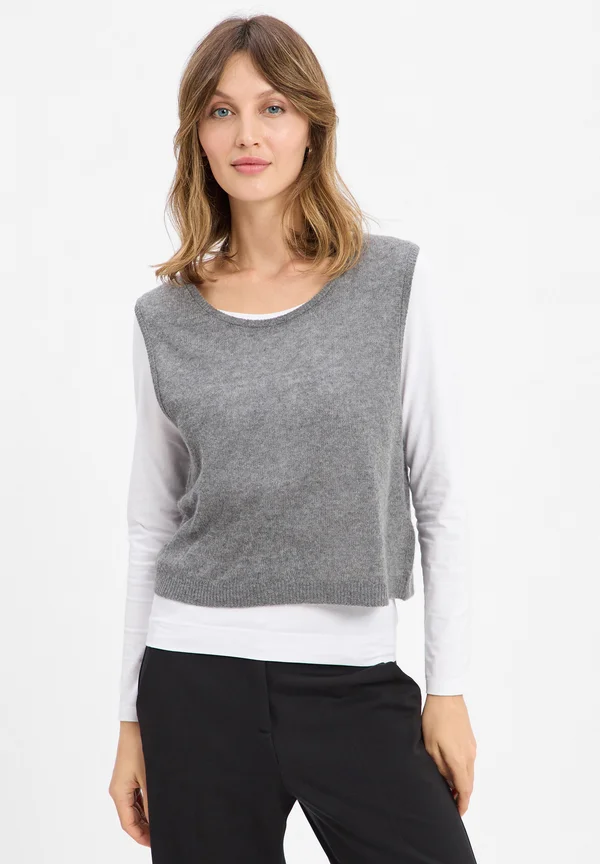 PULL - Waistcoat - grau