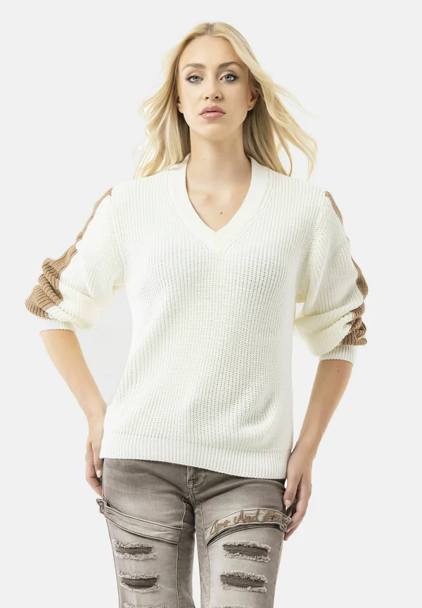PULLOVER - Jumper - beige