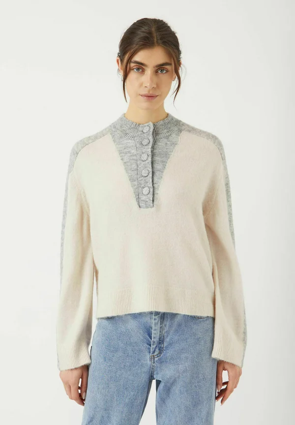 PULLOVER VIVIO - Jumper - light grey melange