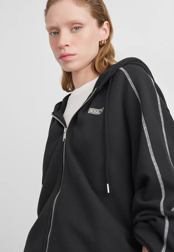PUMA X ROSÉ OVERSIZED FULL ZIP HOODIE  - Zip-up sweatshirt - black