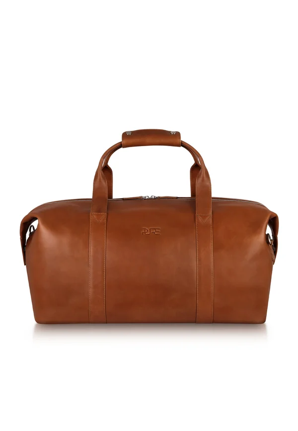 PURE STUDIO ELNATH - Weekend bag - cognac