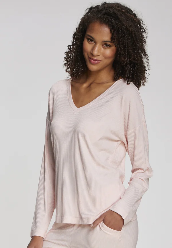 Pyjama top - rosa-meliert
