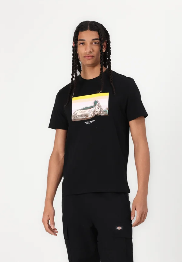 QUAALUDES - Print T-shirt - black