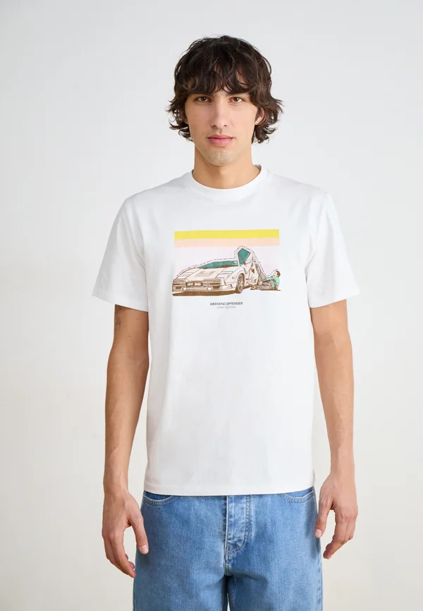 QUAALUDES - Print T-shirt - white