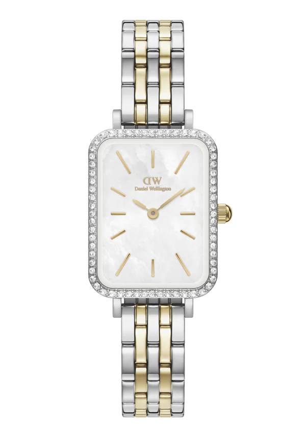 QUADRO LUMINE BEZEL LINK TWO TONE MOP - Watch - silver-coloured