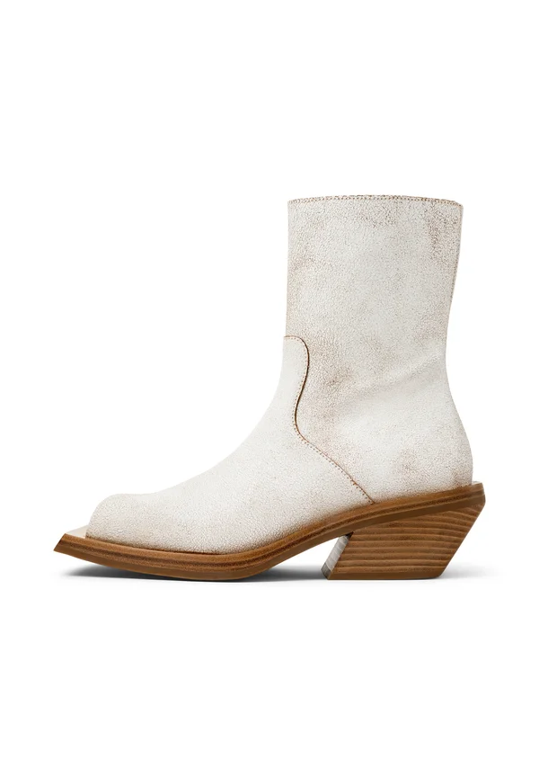 QUETAL - Platform ankle boots - weiß natural