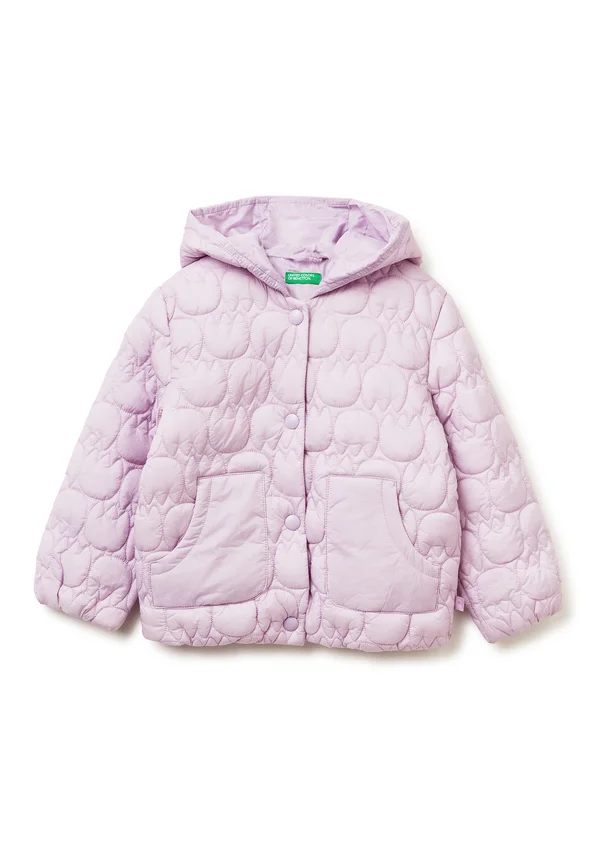 QUILTED  IN PATCH POCKETS ELASTICATED CUFFS AND BOTTOM HEM - Light jacket - violet