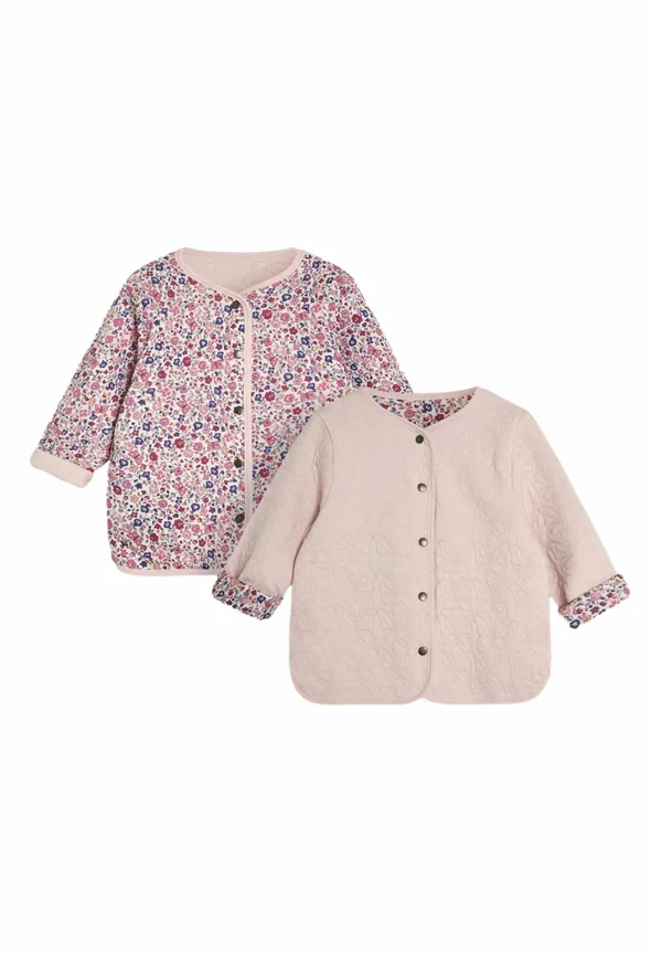 QUILTED REVERSIBLE - REGULAR FIT - Light jacket - berry pink floral