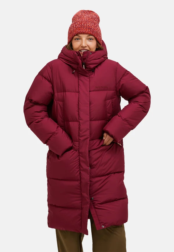 QUIVER - Down coat - weinrot
