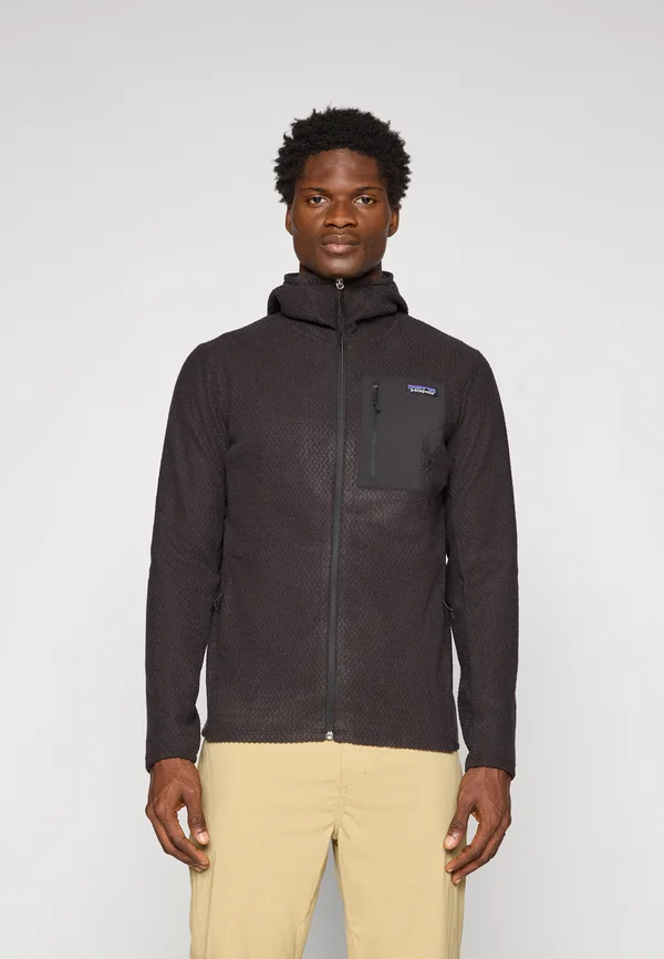 R1 AIR FULL ZIP HOODY - Fleece jacket - black