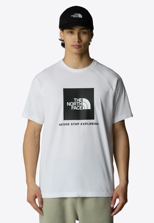 RAGLAN REDBOX - Print T-shirt - tnf white