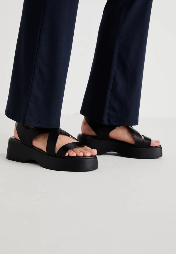 RAIA - Platform sandals - black