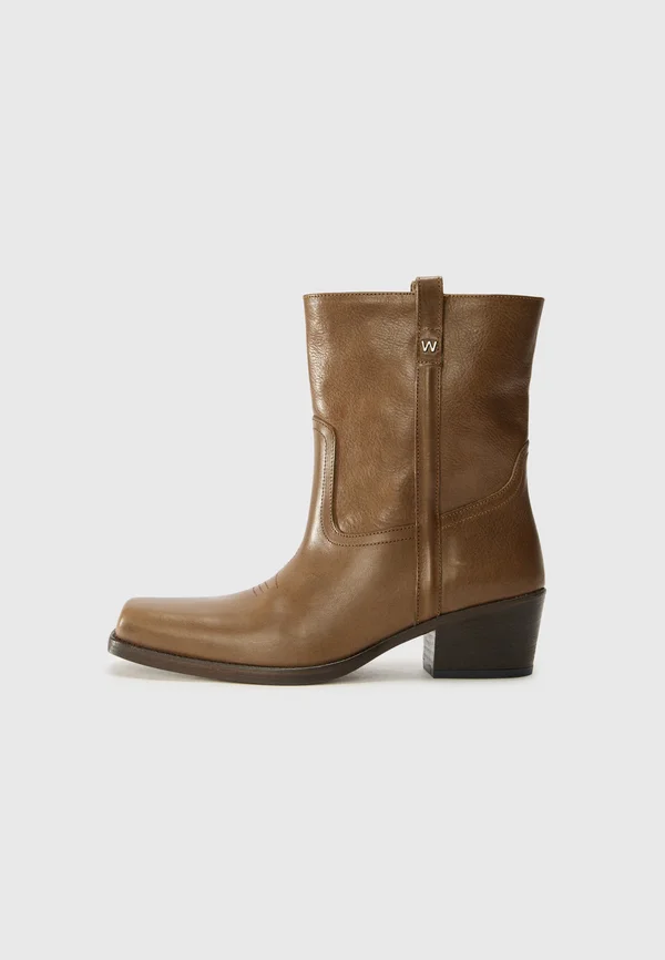 RANCH - Cowboy/biker ankle boot - fango