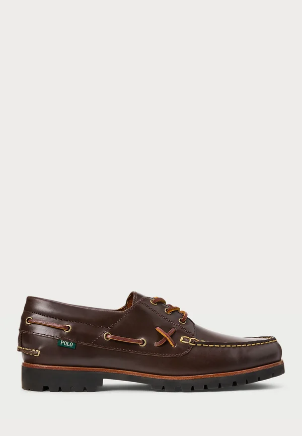 RANGER LEATHER BOAT SHOE - Boat shoes - dark brown