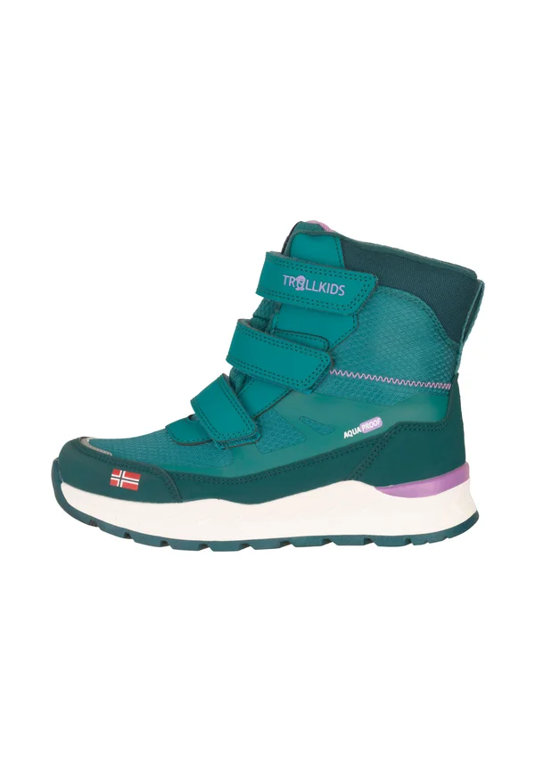 RAULAND - Winter boots - dusky teal/midnight petrol/light violet