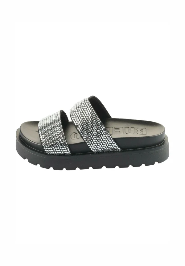 RAYA SPARK - Mules - black silver