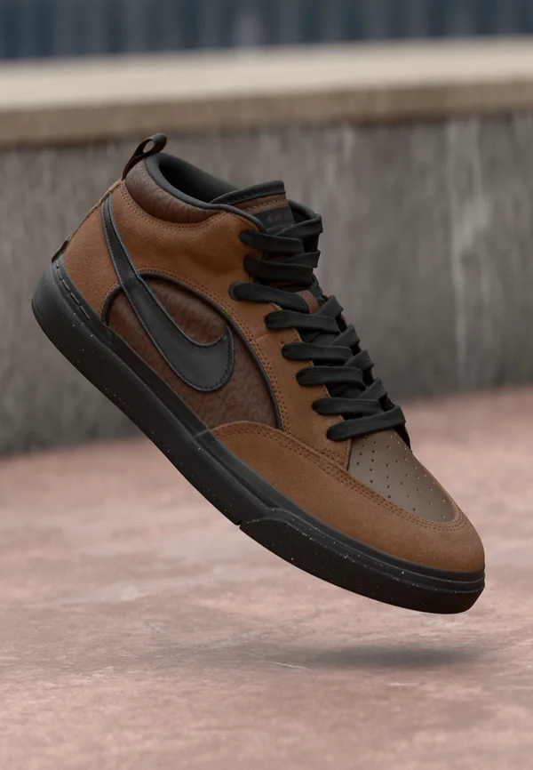 REACT LEO UNISEX - High-top trainers - cacao  wow/black/earth/dark brown