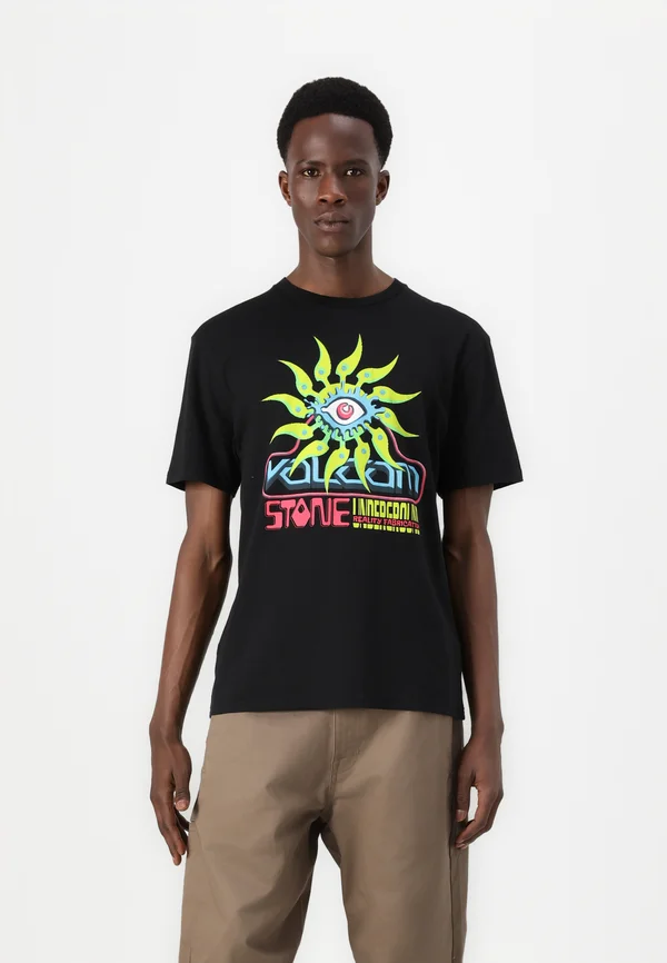 REALITYFAB - Print T-shirt - black
