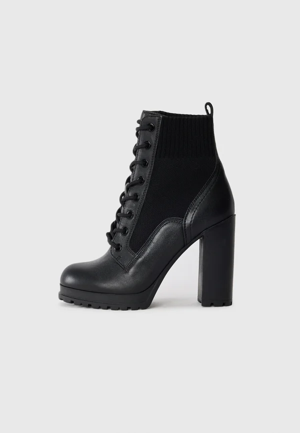REBELLIOUS - High heeled ankle boots - black