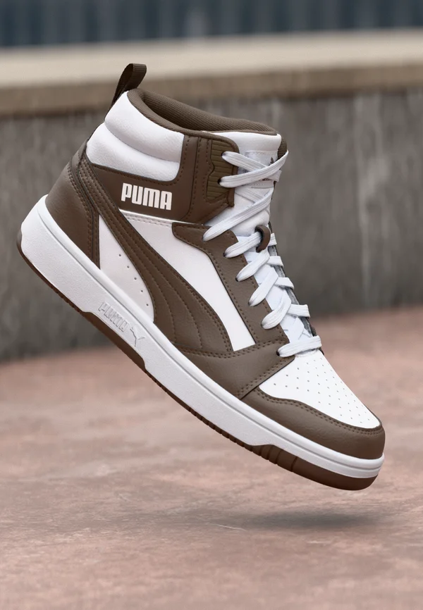 REBOUND V6 UNISEX - High-top trainers - white/flat bronze