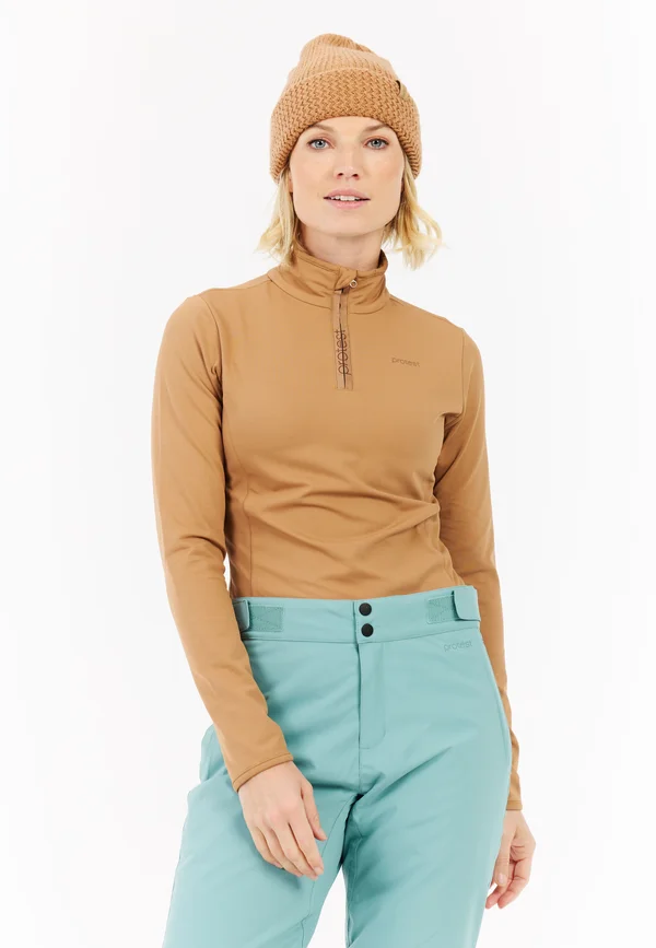 REFABRIZ - Long sleeved top - teddy brown