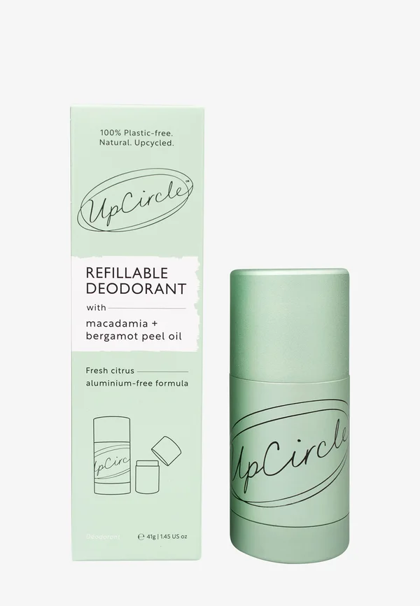 REFILLABLE DEODORANT WITH MACADAMIA + BERGAMOT - 1 CASE + 1 REFILL - Deodorant