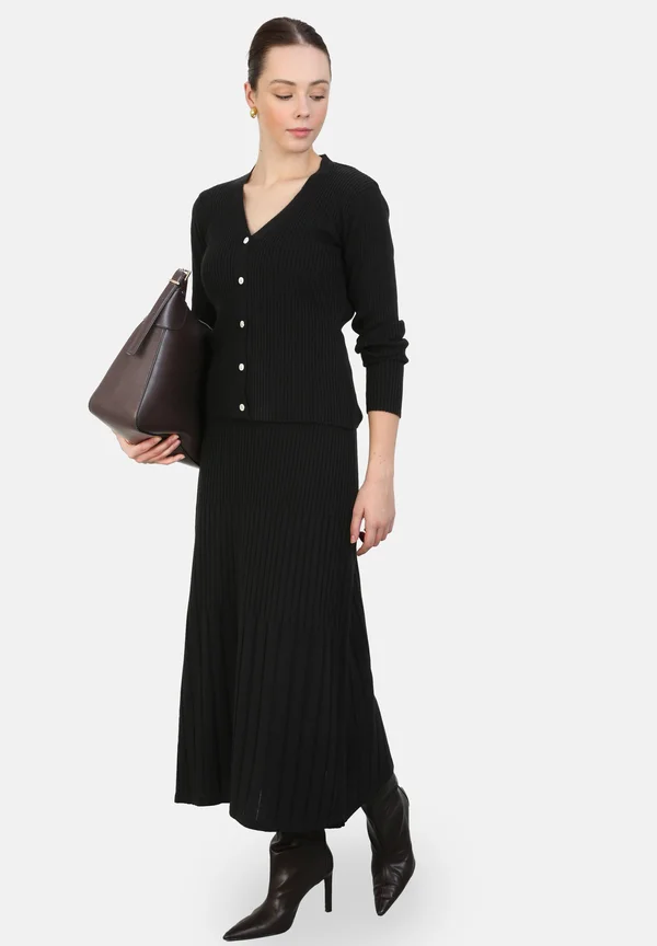 REFKA - Maxi skirt - black