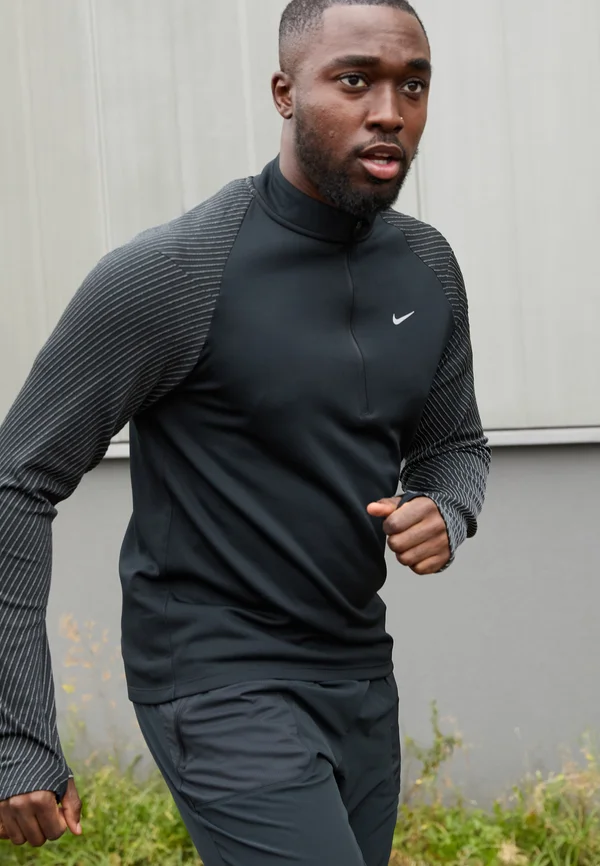 REFLECT  - Long sleeved top - black/silver-coloured