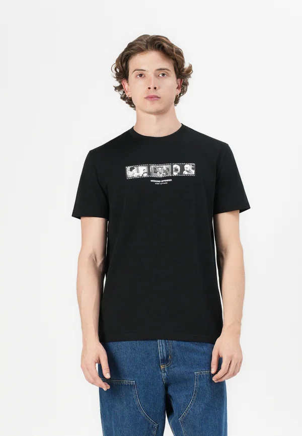 REFLECTION - Print T-shirt - black