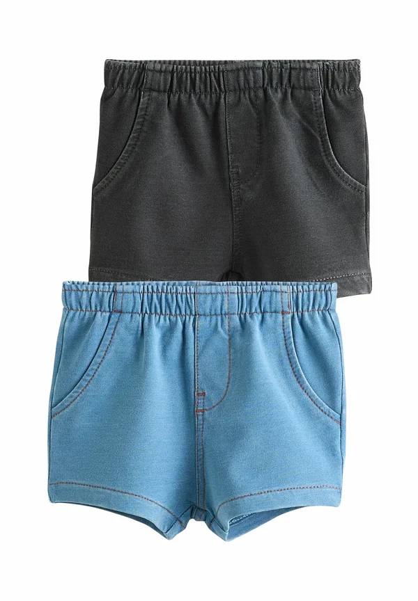 REGULAR FIT - 2 PACK - Denim shorts - blue