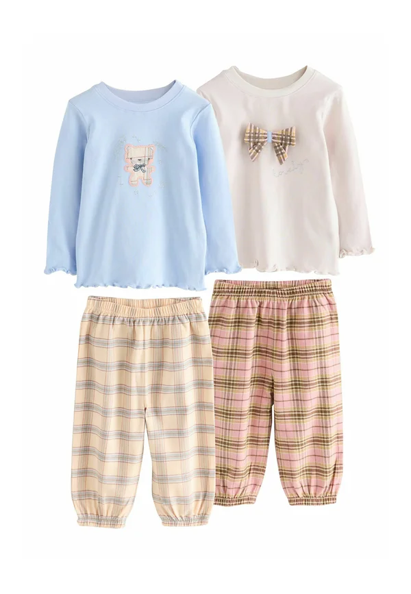 REGULAR FIT - 2 PACK   - Pyjama set - check bow   bear
