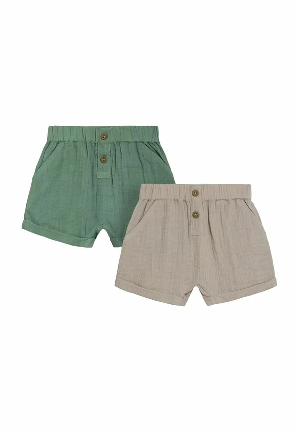 REGULAR FIT 2-PACK  - Shorts - stone khaki