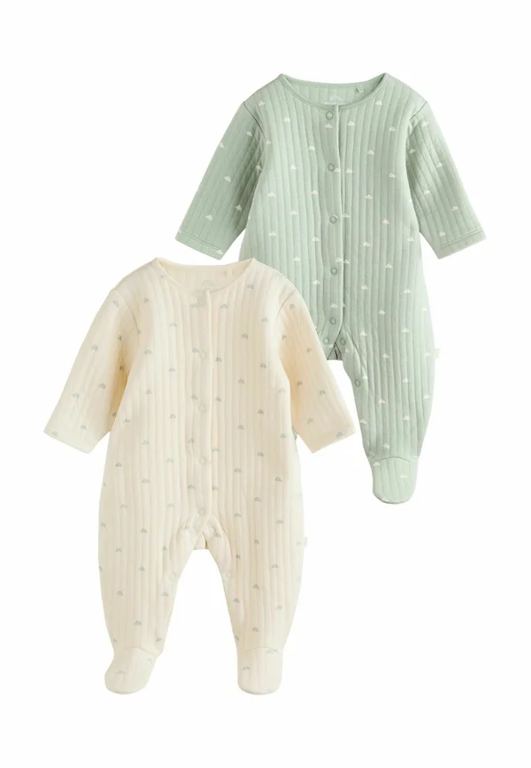REGULAR FIT - 2 PACK  . - Sleep suit - sage green