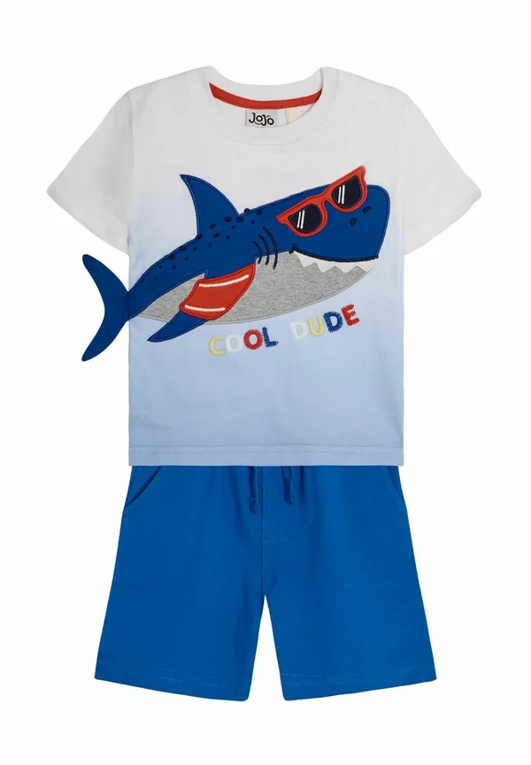 REGULAR FIT - 2 PIECE APPLIQUÉ SET - Shorts - blue shark