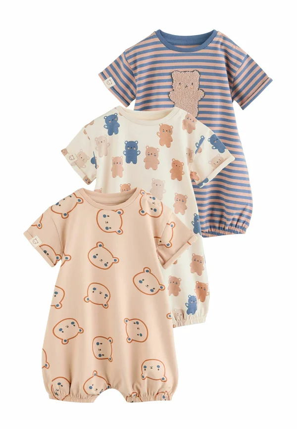 REGULAR FIT - 3 PACK - Jumpsuit - navy oatmeal