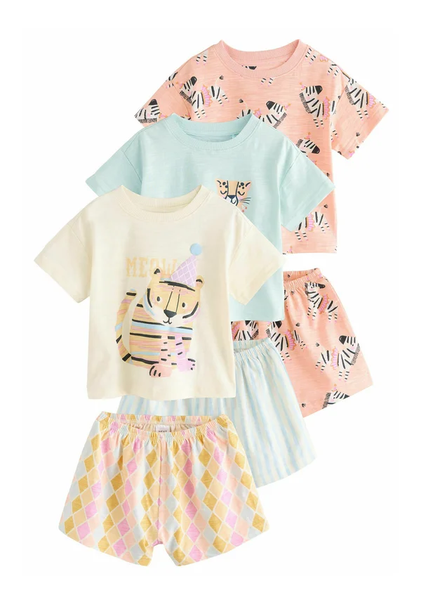 REGULAR FIT - 3 PACK SET - Pyjama set - coral