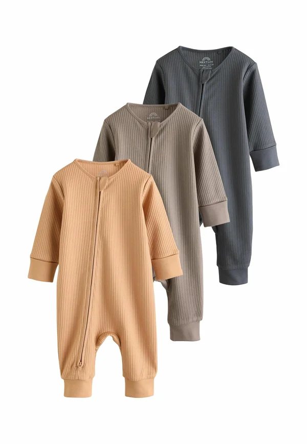 REGULAR FIT - 3 PACK - Sleep suit - brown