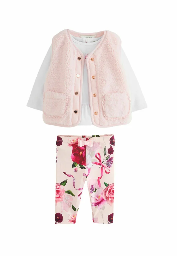 REGULAR FIT - 3 PIECE PRINTED SET   - Waistcoat - pink