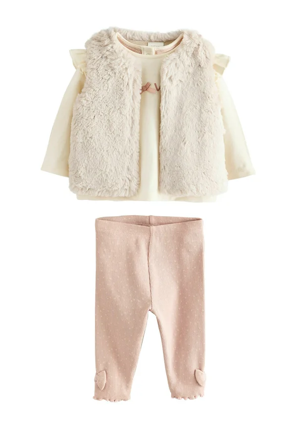 REGULAR FIT -  3 PIECE SET - Waistcoat - pink cream
