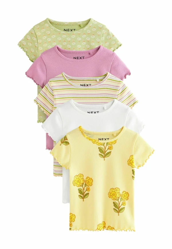 REGULAR FIT - 4 PACK  . - Print T-shirt - peach pink