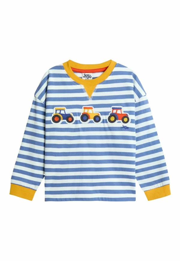 REGULAR FIT - APPLIQUÉ MOTIF  - Long sleeved top - blue