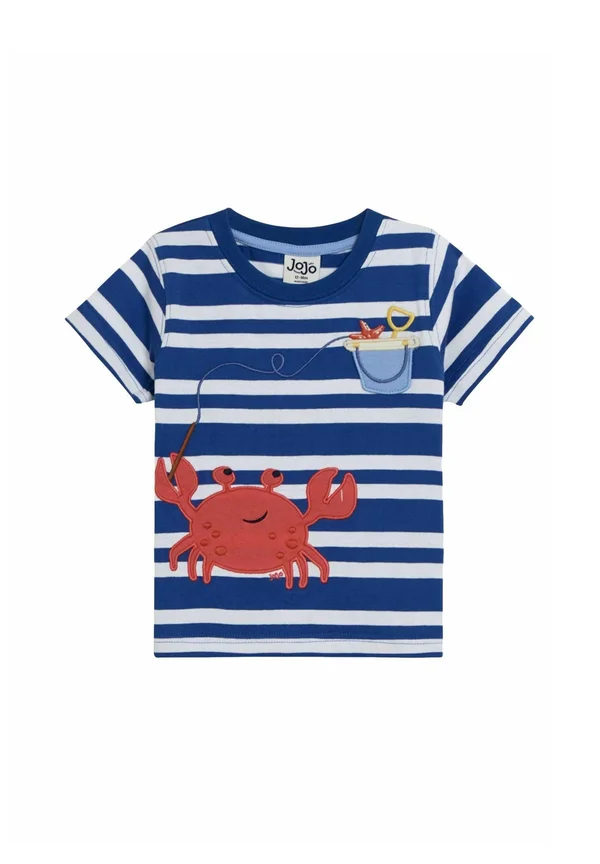 REGULAR FIT APPLIQUÉ POCKET  - Print T-shirt - crab