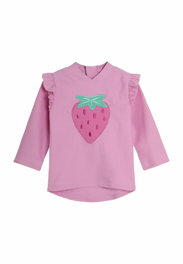 REGULAR FIT - APPLIQUÉ RASH - Rash vest - pink