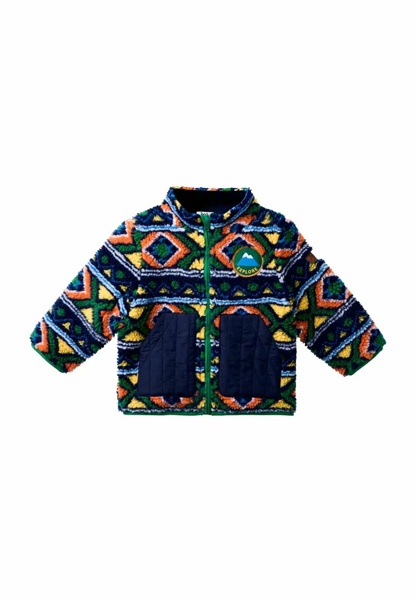 REGULAR FIT - AZTEC STYLE - Fleece jacket - green