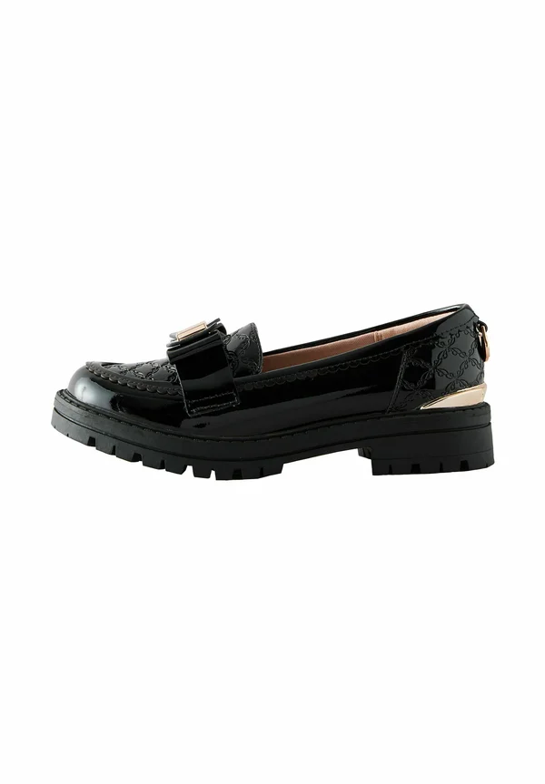 REGULAR FIT - BACK TO SCHOOL CHUNKY LOAFER WITH BOW - Slip-ons - black