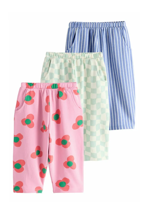 REGULAR FIT - BARREL 3 PACK - Tracksuit bottoms - pink green